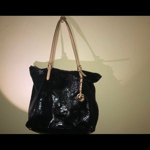 Michael Kors Black Snake Tote